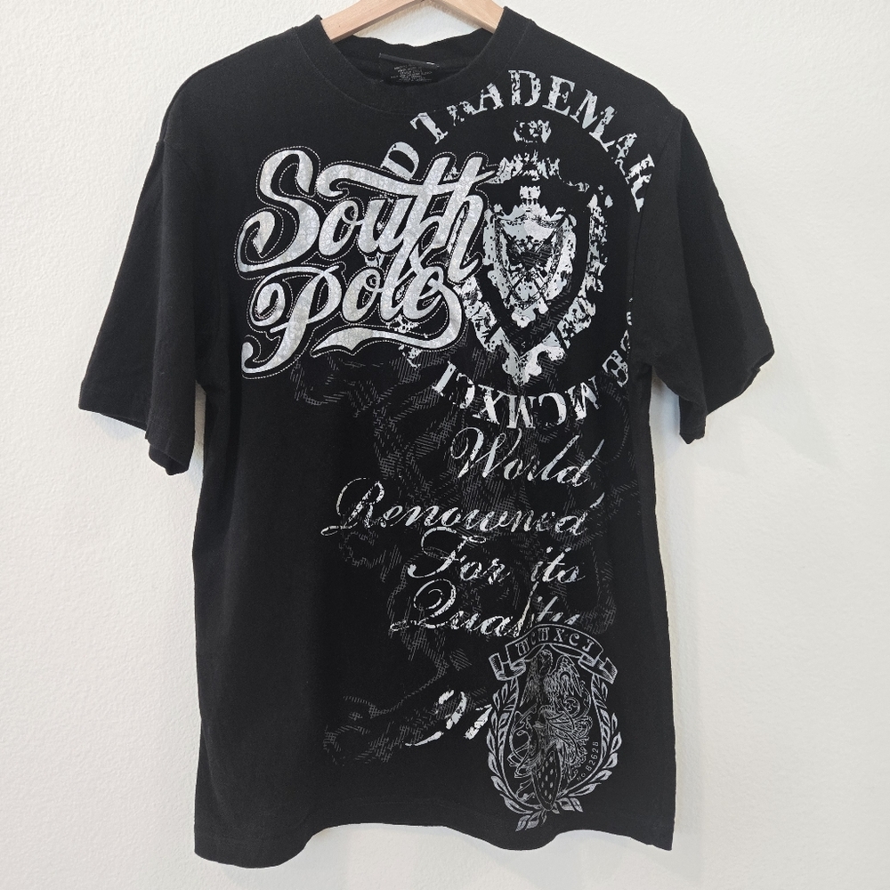 South pole y2k allover print cyber size small mens short sleeve shirt